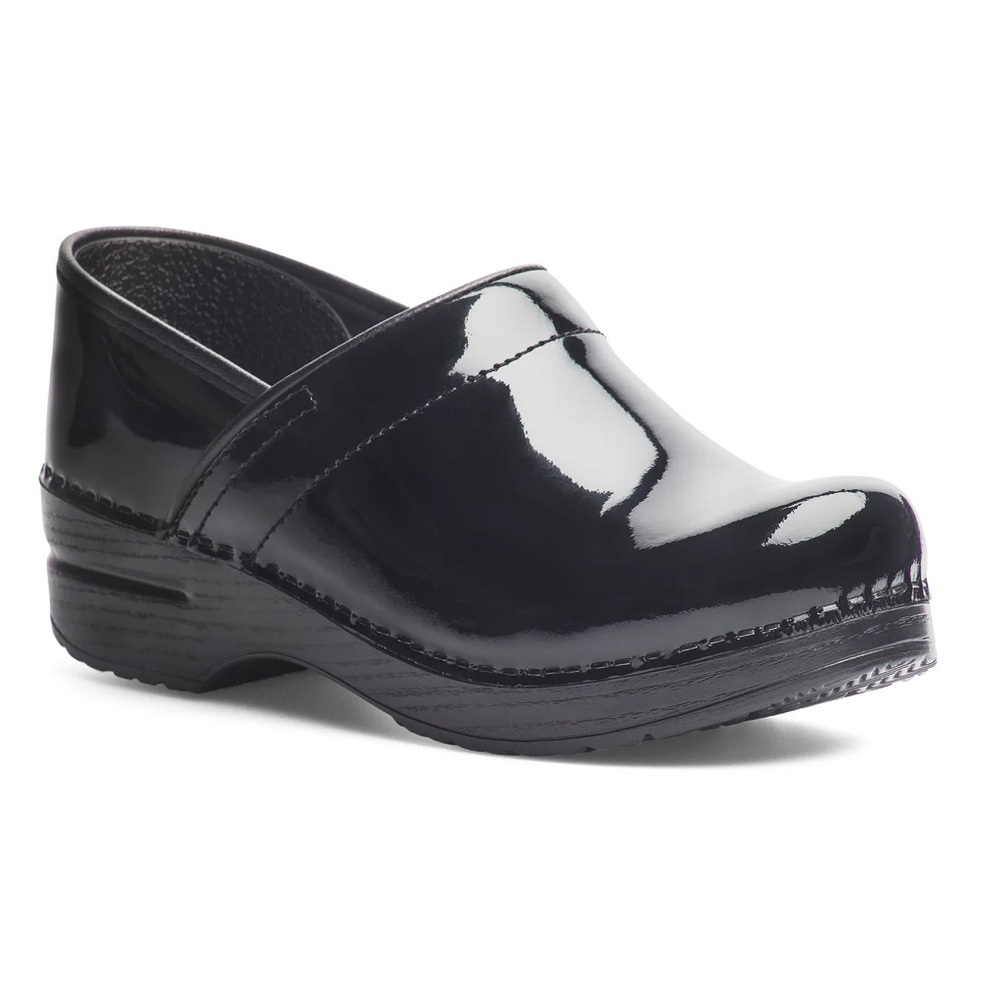 Dansko Glossy Black Women's Mules